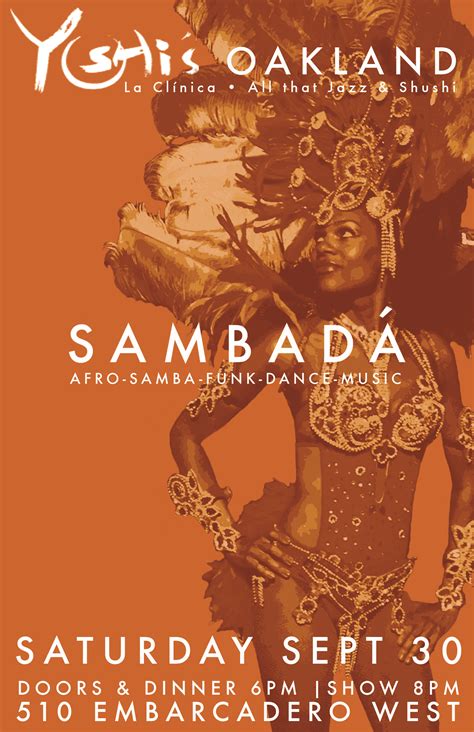 Satsept30 Yoshis Oakland Ca Sambadá