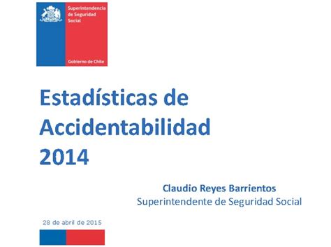 Estad Sticas De Accidentabilidad Suseso Biblioteca De Recursos