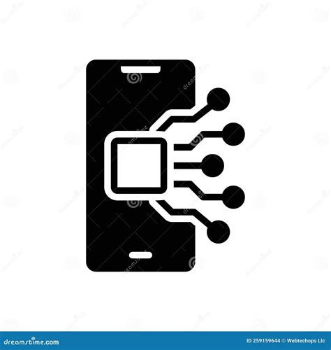 Black Solid Icon for Api, Integration and Software Stock Vector ...
