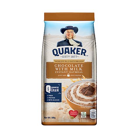 Quaker Oats Chocolate With Milk Instant Oatmeal 500g Oats Cereals