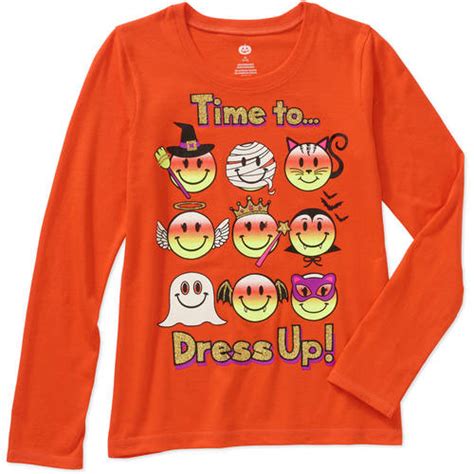 Holiday Wal Mart Halloween Ls Graphic Tee Walmart