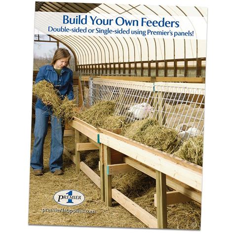 Double Sided Or Single Sided Feeder Plan Booklet Goat Feeder Sheep Feeders Hay Feeder