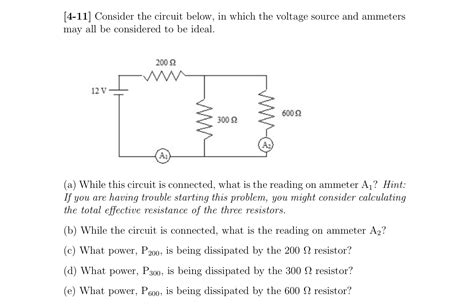 Solved [4 11] ﻿consider The Circuit Below In Which The