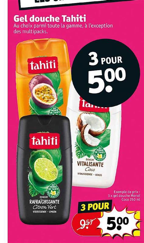 Promo Gel Douche Tahiti Chez Kruidvat Icatalogue Fr