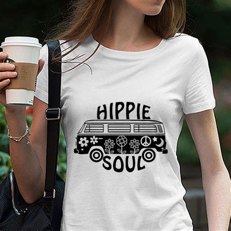 Hippie Van Svg File Hippie Girl Svg Hippie Soul Svg Svg Saying T Shirt