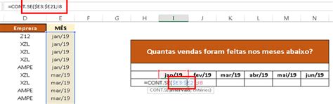 Função CONT SE no Excel Aprenda Como usar CONT SE