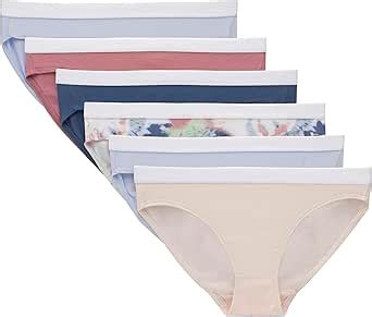 Amazon Hanes Girls Originals Bikini Underwear Stretch Bikini Panties For Girls 6 Pack