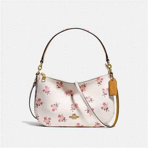 Coach New Yorkcoach Chelsea Crossbody With Floral Bow Print Cartera