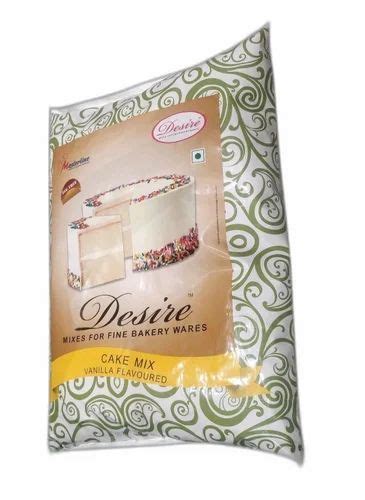 White Egg Less Desire Vanilla Flavour Cake Premix Powder Packaging