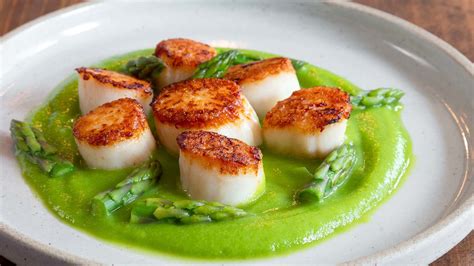 Scallops With Asparagus Recipe Seafood Recipes