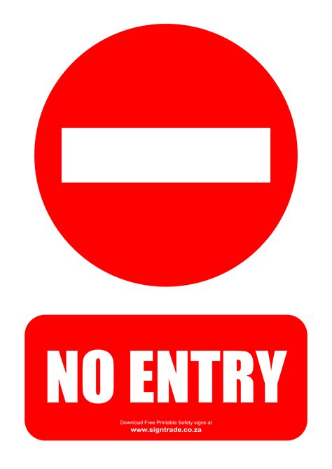 No Entry Signs | Poster Template