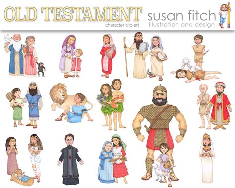 Old Testament Characters Digital Clip Art Etsy