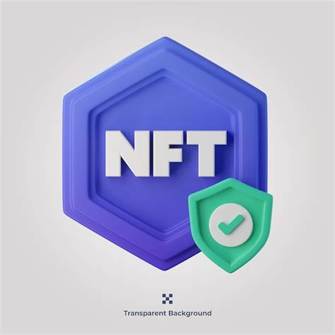 Premium Psd Nft Security D Icon Illustration