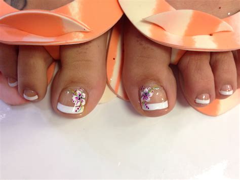 Hawaiian Flower Toe Nail Designs Design Talk