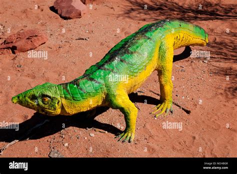 Aetosaur Dinosaur Replica Stock Photo Alamy