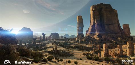 Artstation Mass Effect Andromeda E3 2015 Trailer Desert Scene Michael Havart