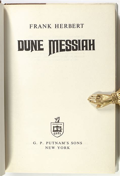 Dune Messiah Raptis Rare Books Fine Rare And Antiquarian First