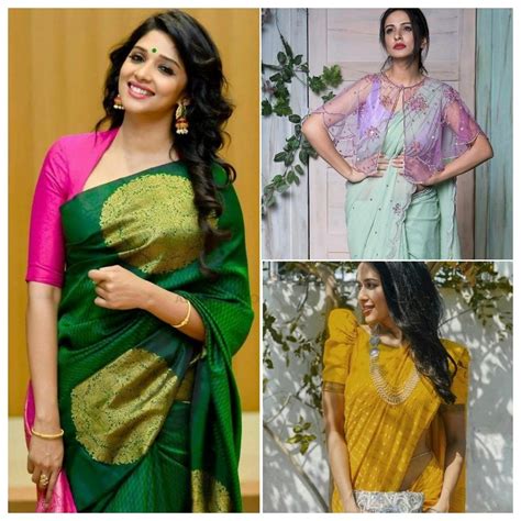 Snazzy Glimpses Simple And Stylish Blouse Design Ideas For Sarees