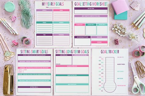 5+ Free Printable Goal Setting Worksheets that Get Results