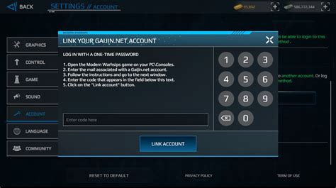 Modern Warships PC version. Linking a Gaijin account. — Teletype