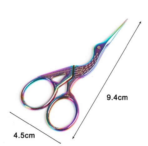 Tesoura Cegonha Arremate Furta Cor Costura Bordado Cm Elo