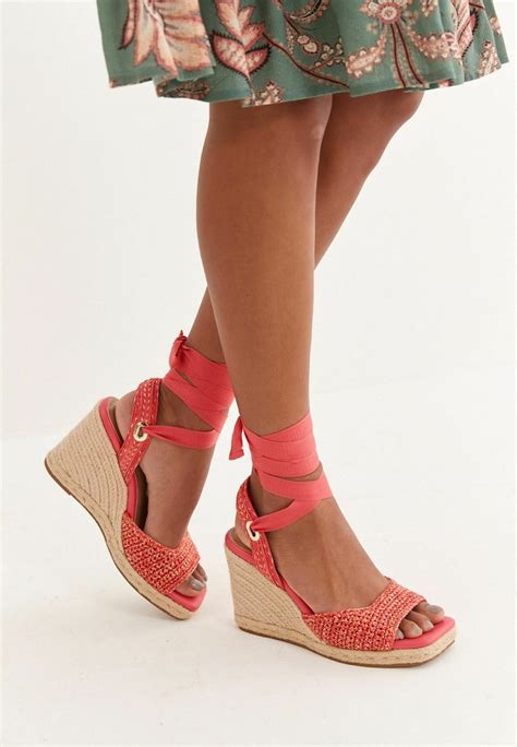 Next Forever Comfort® Crochet Wrap Wedges Sandalias De Cuña Bright Pinkrosa Zalandoes