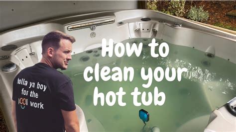 How To Clean A Hot Tub The Right Way Youtube