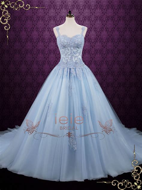 Blue Cinderella Style Ball Gown Wedding Dress Seattle Ieie Bridal