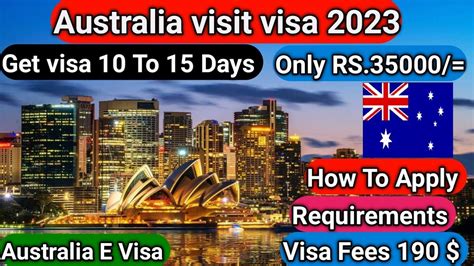 Australia Visit Visa Get Visa In 15 Days Australia E Visa 2023