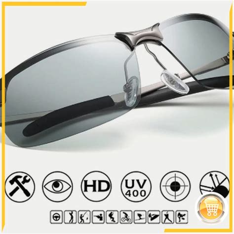 Jual Kacamata Uv 400 Photochromic Polarized Anti Silau Siang Dan Malam