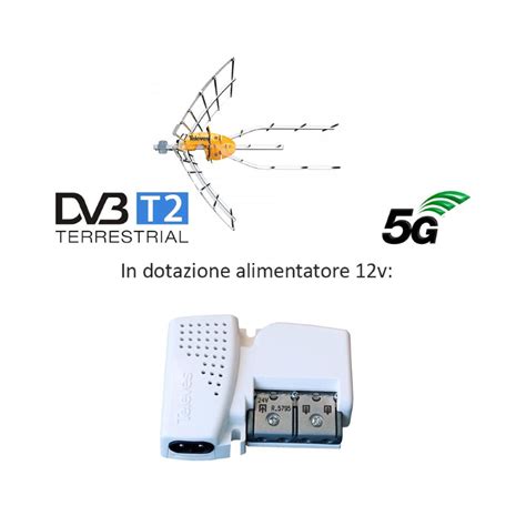 Antenna Ellipse G Uhf C Con Alimentatore Televes