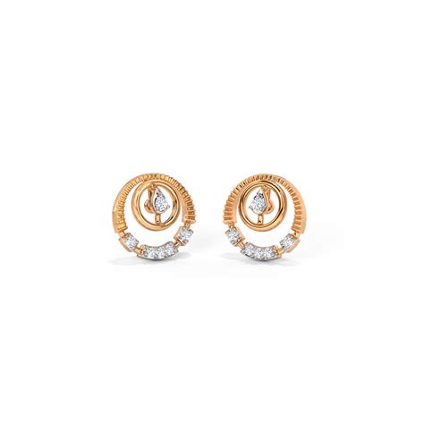 Buy Elegant Diamond Stud Earrings Online Caratlane