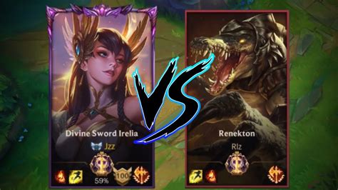 Irelia Vs Renekton Baron Lane Wild Rift Youtube