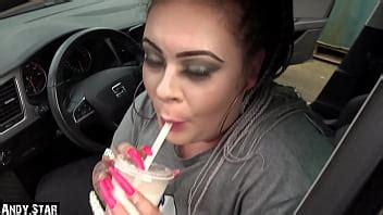 FUCK DRIVE THRU BJ AND CUMSHOT SHAKE FROM BBW LetMeJerk