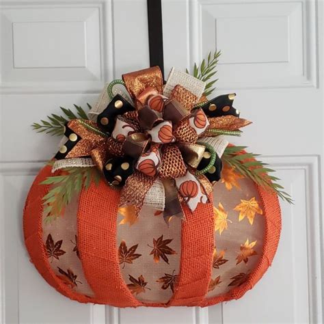 Dollar Tree Pumpkin Wreath Form Ideas Fall Decor Dollar Tree Fall