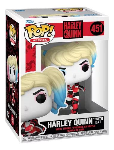 Figura Funko Pop Heroes Dc Harley Quinn Con Bate De 10 Cm Cuotas Sin