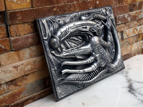 Hr Giger Necronom Iv 3d Sculpture Wall Hanger Etsy Denmark