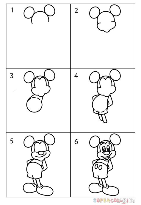 Cómo dibujar Chibi Mickey Mouse Juegos de enigmas para niños