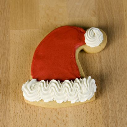 Santa Hat Cut Out Cookie Christmas Cookies El Cake Co