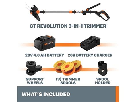 Worx V Gt Revolution Cordless String Trimmer