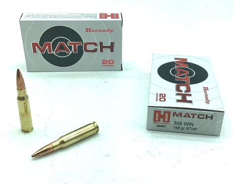 Hornady Match 308 Win 168 Gr Bthp Ammunition 40 Rounds Sfrc