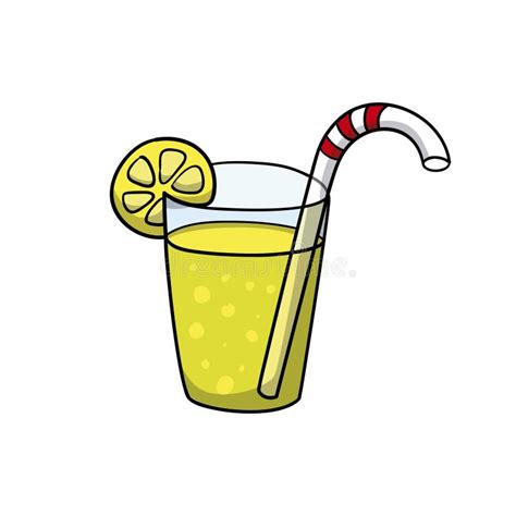 Lemonade Drink Icon Doodle Cartoon Vector Illustration Stock Vector