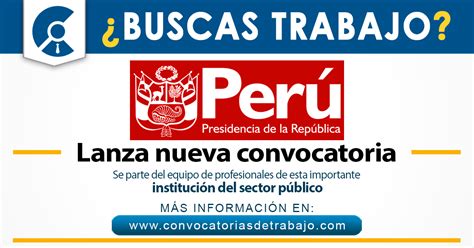 Presidencia De La Republica Trabajos Convocatorias De Empleo Y