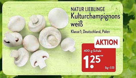 Natur Lieblinge Kulturchampignons Wei Angebot Bei Aldi Nord