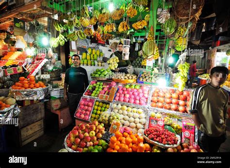 A Colorful Fruit Shop At The New Market In Kolkata West Bengal India