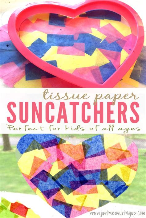 How to Make Tissue Paper Suncatchers | Easy Kids Crafts