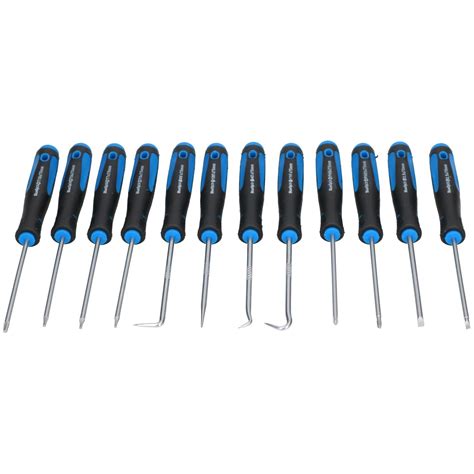 Mini Precision Screwdriver And Hook Pick Set Phillips Flat Torx 12pc