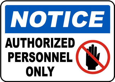 Authorized Personnel Only Sign Claim Your 10 Discount