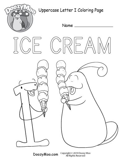 Cute Uppercase Letter H Coloring Page Free Printable Doozy Moo