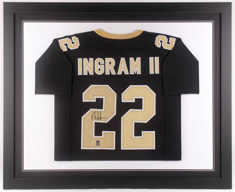 Mark Ingram Jr Signed 35x43 Custom Framed Jersey Radtke Coa